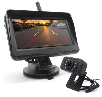 Zdjęcie produktu dla Bezprzewodowy Zestaw HD Kamera Cofania Monitor 4.3" Diody LED Zasięg 40m