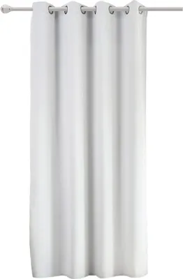Produktbild von WOLTU Vorhang Gardinen Blickdicht Verdunkelungsvorhang mit Ösen, 130g/m² für Wohnzimmer Schlafzimmer 135x175cm, Weiß, (1 Stück)