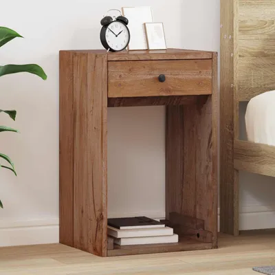 Zdjęcie produktu dla vidaXL Stolik nocny brązowy 63 x 30 x 79 cm lite drewno mahoniowe