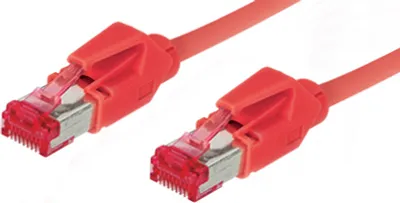 Produktbild von Patchkabel, Cat. 6, S/FTP, PiMF, halogenfrei, 600MHz, Hirose-Stecker, rot, 5m, Good Connections®