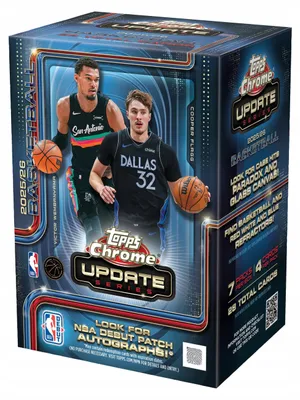 Obrázok produktu pre Topps Chrome Updates Basketball 2025–26 Value Box – ROOKIE AUTOGRAPHS
