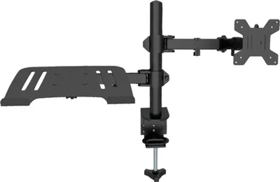 Produktbild von Dual-Monitorständer, 360-Grad-Drehung, Monitorwandständer + Monitorplatzierungsständer, geeignet für 17-32-Zoll-Monitore, unterstützt freies Heben