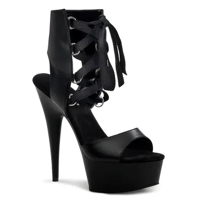 Produktbild von DELIGHT-600-14 Damen Sandale von Pleaser, Schwarz EU 43, US 13