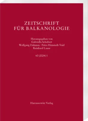 Immagine prodotto di Zeitschrift für Balkanologie 60 (2024) 1
