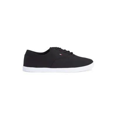 Produktbild von Tommy Hilfiger Canvas Lace Up Sneaker Damen Schuhe Schwarz r. 36