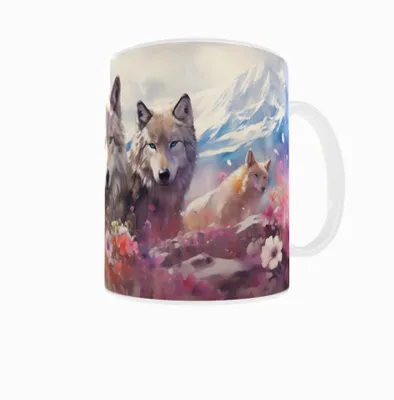 Produktbild von Becher 300ml Wölfe Wolfsrudel