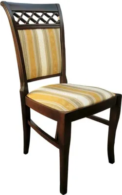 Produktbild von Set 6x Sessel Stuhl Designer Holz Stoff Polster Stühle Gastro Esszimmer Textil