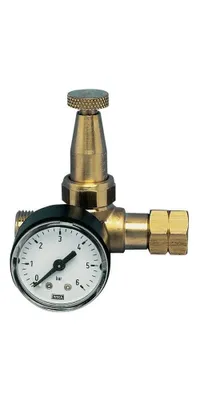Zdjęcie produktu dla Propankleindruckregler Mini m. Manometr 0.5-4bar 6 kg/h G 3/8Zoll LH