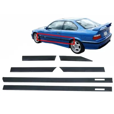 Imagen del producto de Molduras para marcos de puertas para BMW E36 Serie 3 Coupé Cabrio 92-98, diseño M3.