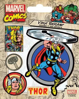 Produktbild von Marvel Comics - Sticker-Sets - Thor Retro