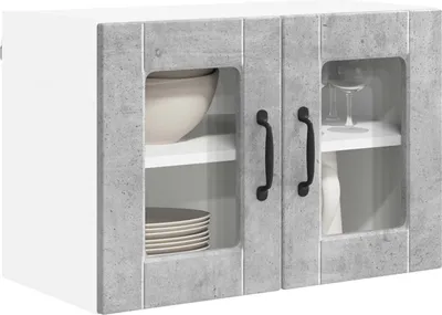 Produktbild von （Robust Möbel） Küchenschrank mit Tür Beton Grau 60 x 31 x 40cm Holzwerkstoff - CL983281 - Küchenschränke