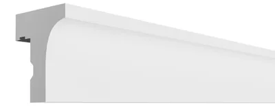 Obrázek produktu pro ELHARE štuková lišta na záclony LED nástěnná lišta na záclony Indirect LK2E - 70x70mm, 2m