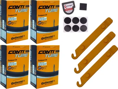 Produktbild von 4x Schlauch Continental 47-406 (20x1.75) DV 40mm Dunlopventil +Reifenheber