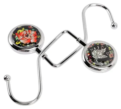 Produktbild von 2 Stück Handtaschenhaken aus Metall für Tisch und Schreibtisch