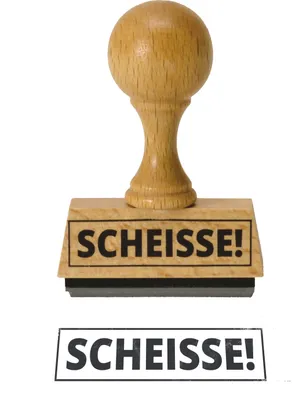Produktbild von Der Scheisse! Holzstempel