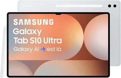 Produktbild von Samsung X920N Galaxy Tab S10 Ultra Wi-Fi Platinum Silver 14.6 Inch Octa-Cora 12GB RAM 256GB Memory