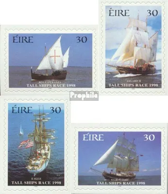 Produktbild von Briefmarken Irland 1998 Mi 1088-1091 (kompl.Ausg.) postfrisch Hochseeregatta für Großsegler