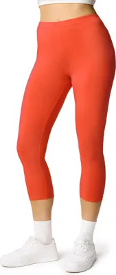 Image de Ladeheid Femmes 3/4 Leggings en coton LA40-132 (Orange, S)