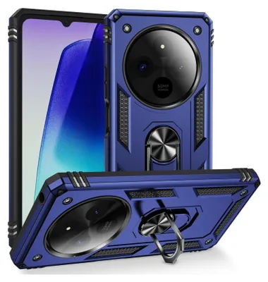 Produktbild von Armor Shield Handyhülle für Xiaomi Redmi 14C / Poco C75 Hülle Ultra Hybrid Case Handy Schutzhülle, Blau