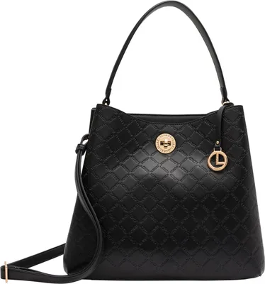 Produktbild von L.CREDI Schultertasche Umhängetasche Filiberta Hobo Bag Black schwarz