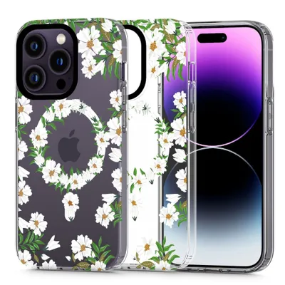 Image de Tech-Protect Magmood Magsafe Iphone 13 Pro Max White Daisy