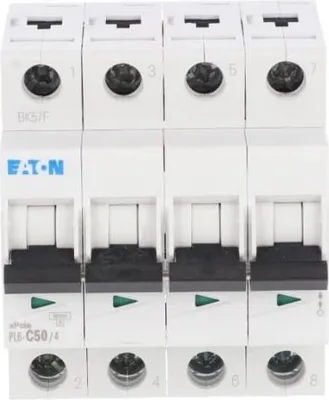 Produktbild von Leitungsschutzschalter 4P C 50A 6kA AC PL6-C50/4 166530