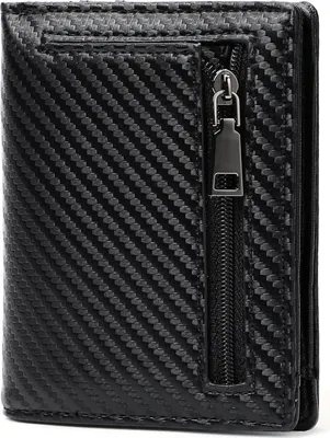 Produktbild von GAEKEAO Herren Geldbörse Slim Wallet RFID Schutz mit Münzfach Schwarz