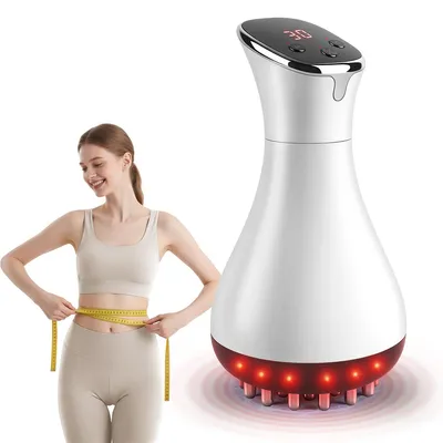 Produktbild von Lymphdrainage-Massagegerä, Anti-Cellulite-Massagegerät, Faszienmassagegerät, Armen und Bauch zu reduzieren, mit Mikrostrom, Licht und Vibration