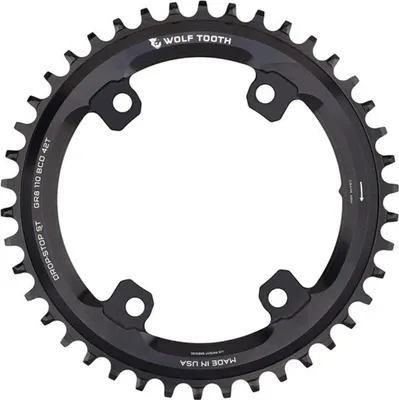 Image de Plateau Shimano GRX, 110 BCD Asymmetric, Drop-Stop ST - black - 42 dents