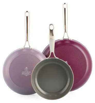 3er-Set Keramik-Bratpfannen 20/24/28 cm, PFAS-frei, Induktion
