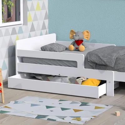 Produktbild von BETTSCHUBKASTEN ZOE /Aufbewahrungsschublade - Weiß