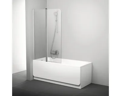 Obrázek produktu pro Zástěna na vanu Ravak Chrome CVS2-100 L satin+Transparent 7QLA0U00Z1