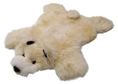 Image de Tapis pour enfants en laine de mouton mérinos, motif ours