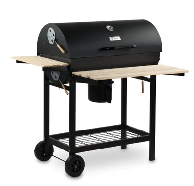 Produktbild von BBQ-Toro Holzkohle Grillwagen | Ø 42 x (L) 80 cm | Premium Kohle Smoker fahrbar