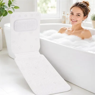 Produktbild von Ergonomisches Badkissen für den gesamten Körper mit Saugnäpfen