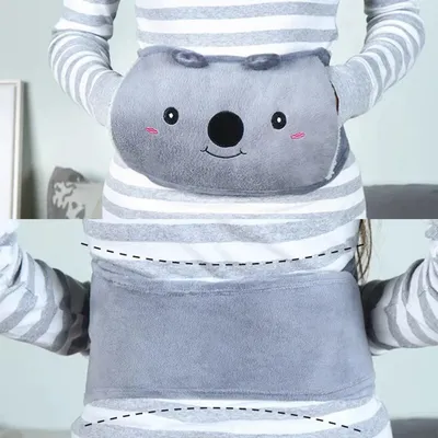Produktbild von Wärmtasche Koala mit Wärmflasche – flauschiger Wärmegürtel zum Umbinden für Bauch & Rücken