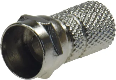 Produktbild von Aufdreh-F-Stecker 7,3 mm Aufdreh-Adapter aus Zink mit Nickelkontakten