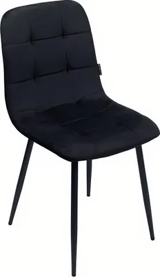 Produktbild von Bauerkraft G-482 Čalouněná sametová jídelní židle Velvet loft, černá