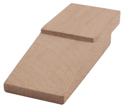 Holzstecker für Schmuckherstellung, Gravieren, DIY, 124x45x26 mm