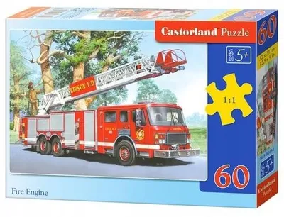 Produktbild von AAO Kinder Puzzle Feuerwehrauto 60 Teile Lernspielzeug