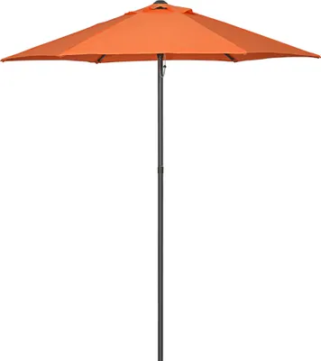 Produktbild von Sonnenschirm Ø196 cm, sechseckig Balkonschirm für Strand Balkon Garten, Orange