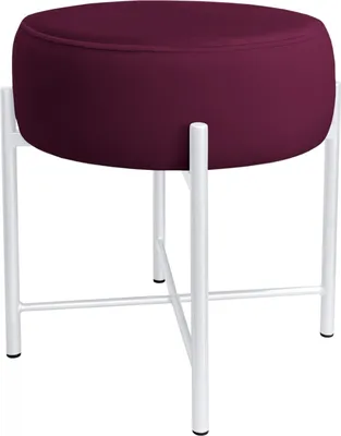 Obrázek produktu pro Taburet Pola, kovová noha, bílá MG02