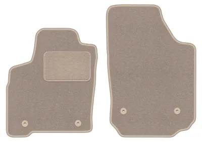 Obrázok produktu pre Predné velúrové koberce pre: Opel Meriva A 2002-2010 (minivan) – 2 ks, béžové, na mieru – Wielganizator LUX