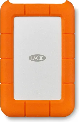Produktbild von LaCie Rugged Mini, 1 TB, 2.5", 3.2 Gen 1 (3.1 Gen 1), 5400 RPM, Orange, Silber