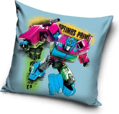 Zdjęcie produktu dla Poszewka na poduszkę Transformers 40x40cm - welur Optimus Prime