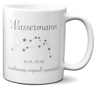 Produktbild von TassenKing Löwe Wassermann (21.1. - 19.2.) - Tasse Geschenk Lustiger Spruch Löwe Geschenkidee Geburtstag Weihnachten