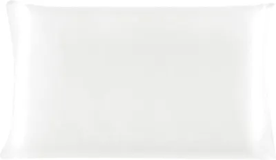 Produktbild von 100% reiner Maulbeerseiden-Schlafkissenbezug, geeignet für Haut und Haare, 19 Momme/Reisegröße, 14x20 Zoll / 36x51 cm, Perlmuttweiß (1 Stück)