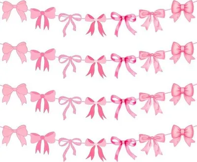 Produktbild von Rosafarbene Strickdekorationen - 4 Stücke - Baby-Shower - Geburtstag- Dekorationen - Hochzeitsdusche - Junggesellenparty