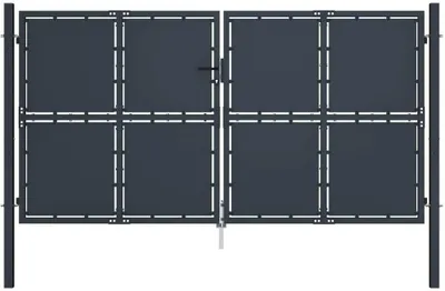 Obrázok produktu pre Záhradná brána, oceľ 300x175 cm, antracitová