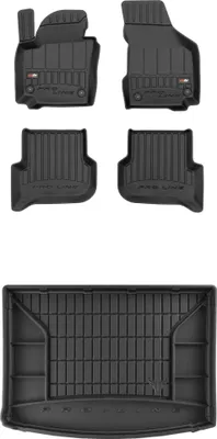 Produktbild von FROGUM Gummimatten Auto Fußmatten + Kofferraummatte für SEAT Altea 2004-2015